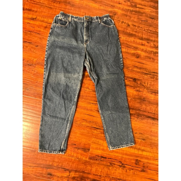L.L. Bean Denim - LL Bean Womens High Waist Denim Plus Sz 18 Classic Heritage 90s Flaw Retro Mom